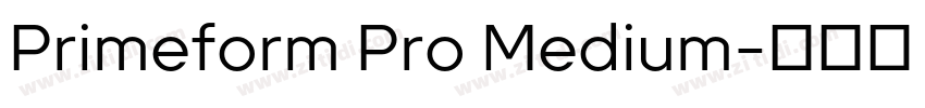 Primeform Pro Medium字体转换
